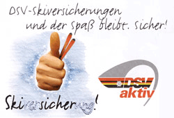 DSV-Skiversicherung und der Spaß bleibt. Sicher!